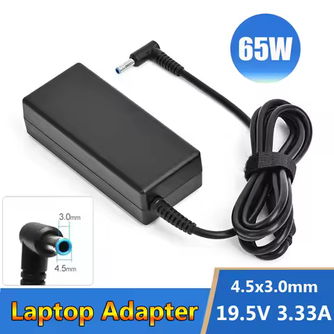 19.5V 3.33A 4.5*3.0mm 65W Laptop Charger AC Adapter Compatible For Hp 240 245 246 340S 470 348 G7 25