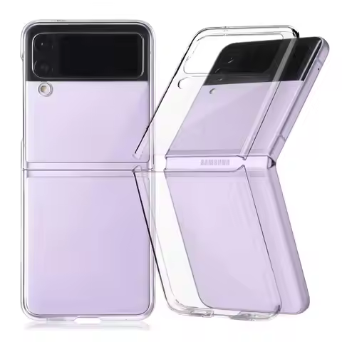 Clear Ultra Thin PC Case for Samsung Galaxy Z Flip 4 7 6 5 5G flip7 flip6 Flip4 Flip5 Flip2 Flip3 Fl