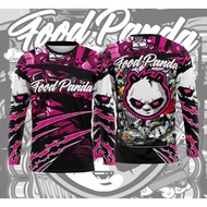 [In stock] 2023 design FOOD PANDA LONGSLEEVE DRIFIT (FULL SUBLIMATION)  TUBEMASK 3D Cycling Jersey Sportswear Long Slee，Contact the seller for personalized customization of the name