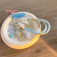 [hugepe-t] Colourful Mobile Phone Strap Short Wrist Strap Clouds Star Charm Keychain Camera Chain La
