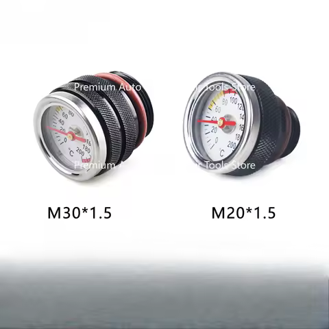 Motorcycle Modification Parts Oil Gauge, Engine Temperature Gauge Oil Dipstick Accessories M30x1.5 M