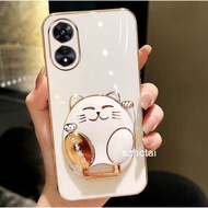 Phone Case oppo a58 a78 Phone Case Gong Xi Fa Cai Phone Case with Lucky Cat Holder