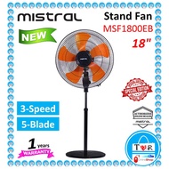 Mistral Stand Fan MSF1800EB 18" / KHIND 18" INDUSTRIAL STAND FAN SF1802F/DAWA DSF-185B 18"/ DSF-185 