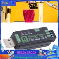 youpins Wisoqu USB to CAN FD Adapter  Based on Canable2.0 Support 2.0 A B Protocol Multiple Firmware