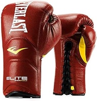 Everlast Elite Laced Leather Boxing Gloves