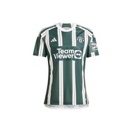 Adidas Manchester United Soccer Jersey Mens Night Sky Green HR3675