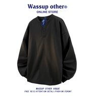 Henry Neck Long Sleeve T-Shirt