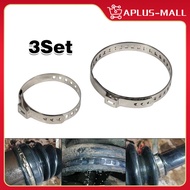 3Set Stainless Steel Auto Car Fasteners Adjustable Auto Car Fasteners Automotive Cv Joint Boot Clamp