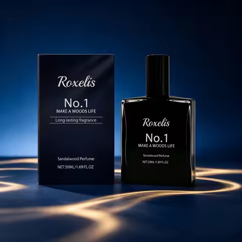 Roxelis 50ml Sandalwood Senya Fragrance for Couples Niche Wood Fragrance Fresh with Fragrance Dating