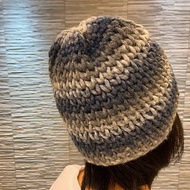 純手工編織- 漸層羊毛帽- 100%澳州美麗諾羊毛