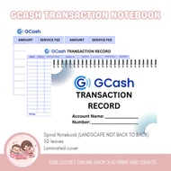 A5 GCash Transaction Record book | Gcash Transaction Slip | Cash In Cash Out Notebook