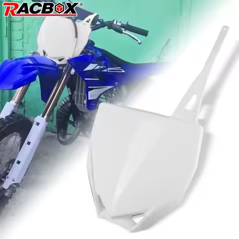 Motorcycle Front Number Plate White for Yamaha YZ85 2015-2021 YZ65 2019-2024 Registration Plate Hold
