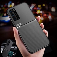 For Huawei P40 P40 Pro P40 Pro+ P40 Lite P30 P30 Pro P30 lite P20 P10 Plus Luxury Magnetic Leather Case Matte Shockproof Protection Phone Cover Shell