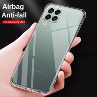 case Samsung galaxy M33 5G Antibacterial Phone Clear Shockproof M33 Shipped From Thailand