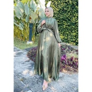 Bella Dress Code 100AAA Material: Santorini Shimer Gamis Wedding Dress Latest Model 2024