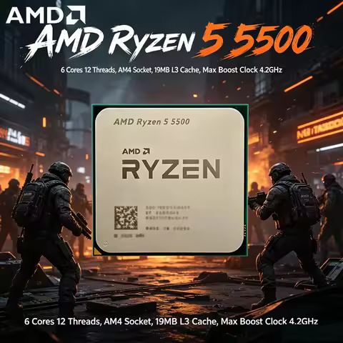 AMD Ryzen 7 5700X3D 5000 Series CPU, 8-Core 16-Thread, 3GHz/4.1GHz Frequency, 105W AM4 DDR4 Processo