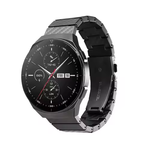 carbon fiber strap Fits 20mm 22mm watch Samsung Galaxy Watch Pebble LG MOTO Huawei Garmin Ticwatch w