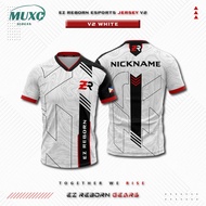 【Free Custom Name And Number】Customizable Esports Jersey EZR Esports V2 White, Pre-Order
