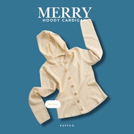 PUFFCOWEAR :  MERRY HOODY CARDIGAN