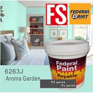 AROMA GARDEN ( 1 LITER ) FEDERAL ROYALITE PAINT - INTERIOR EMULSION PAINT / Cat Rumah Dalam Matt / wall paint