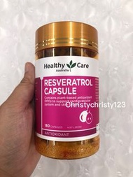 (現貨 180粒) ~Healthy Care 白藜蘆醇精華膠囊  (Healthy Care Resveratrol Capsule) ~到期日: 2025年 05月