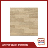 Keramik Lantai Motif Kayu Glossy Sun Power Bolzano Bruno 50x50