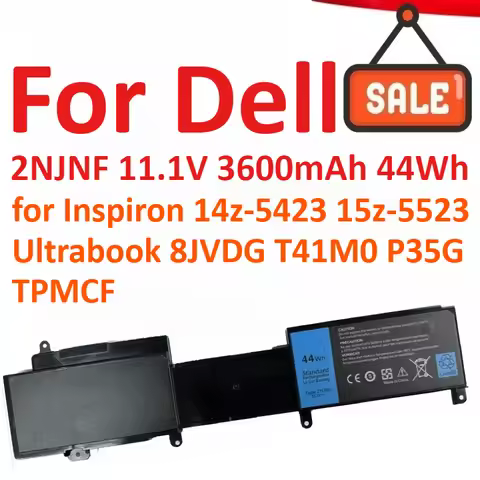 New 2NJNF 11.1V 3600mAh 44Wh Laptop Battery For Dell Inspiron 14z-5423 15z-5523 Ultrabook 8JVDG T41M