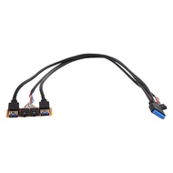 60cm Front Case Panel USB3.0+USB3.0+HD Audio Jack Ports I/O Board+Internal Wire USB Bezel Line DIY C