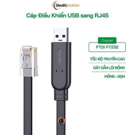 Console USB to RJ45 programming cable FTDI FT232 chip 1.5m long, USB to RJ45 Control Cable