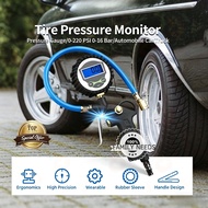Air Pump Tire Pressure Level 0-220 PSI 0-16Bar Gauge Use To Measure And Inflate Cars Sedans And Pick