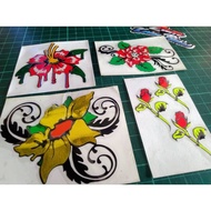 💐 STICKERS BUNGA RAYA BUNGA ROS STICKER MOTOR CUTTING PANTUL CAHAYA