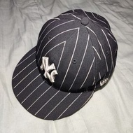 二手【NEW ERA】 59FIFTY洋基隊MLB棒球帽頭圍58.7cm深15cm黑色