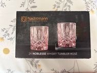 全新未用過 Nachtmann 玫瑰金威士忌杯 2個裝 Nachtmann Noblesse Whisky Tumbler