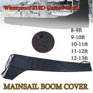 210D Sail Cover 8-9ft 9-10ft 10-11ft 11-12ft 12-13ft Mainsail Boom Cover Boat Cover Waterproof Anti 