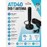 TV Antenna- ATD40 Active Indoor DVB-T/T2  28dB Gain 5M Cable USB Powered UHF HDTV 1080P 4K