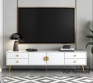 Kari-A69高级電視櫃客廳櫃地櫃 全新包货 白色灰色电视柜
