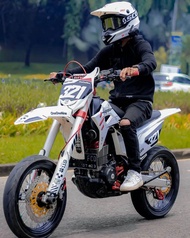 Endoold stiker Decal motor Crf 150l warna putih bisa custom desain sesuai keinginan