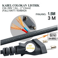 POWER CABLE 220V AC CABLE/ BUTTON CABLE/ ELECTRICAL CABLE/ Connection Cable + POWER Plug 3 pin socke