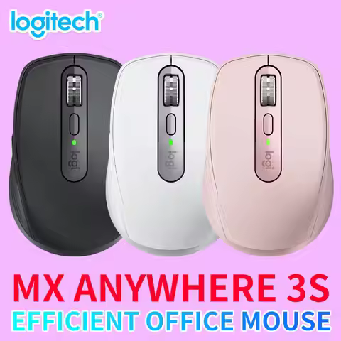Official flagship Logitech MX Anywhere 3S wireless mouse, light sound Bluetooth laptop, desktop comp
