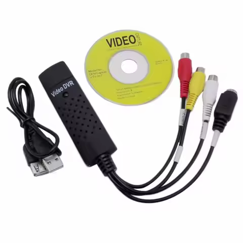 USB 2.0 Video Capture Card Audio Video TV DVD VHS DVR Capture Card USB Video Capture Device Support 