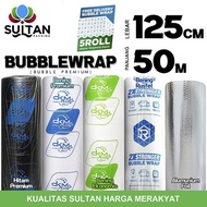 plastic bubble wrap 125cm x 50m dkm plus premium termurah - alumunium foil