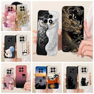 For Oppo F29 Pro 5G Case CPH2705 Cool Owl Dragon Painted Cover Soft TPU Matte Phone Case For Oppo F2