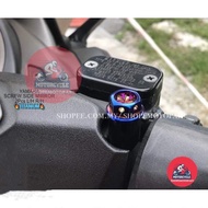 (2 BIJI) TITANIUM SCREW SKRU SIDE MIRROR LC135 Y15ZR LC Y15Z Y15 RS150 RS150R RS 150 WAVE DASH 125 S