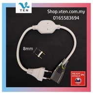 220V Pin 8mm LED Strip Light Power Supply Power Adapter Plug