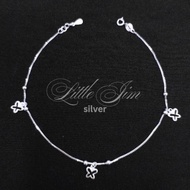 Little Jim Butterfly Charm Anklet Chain 9 Inches for Ladies Jewelry AKAB2