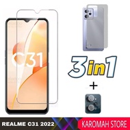 3 INC PACKAGE 1 Tempered Glass REALME C31 Anti-Scratch Clear