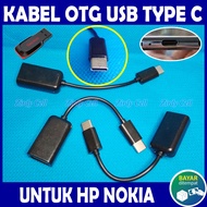 Kabel OTG USB TYPE C Sambungan Flashdisk Buat HP NOKIA C22 C32 G11 G11 Plus G21 G22 G300 G400 G50 G60 T10 T20 T21 X100 X30 XR20 8.4 5.4 3.4 8.3 5.3 3.3 7.2 6.2 Colokan Kabel Mouse Keyboard Stik Game Consol Printer Card Reader Ke Handphone Ponsel