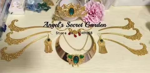 Gyokuyou Cosplay prop hairpins earrings neck Accessories