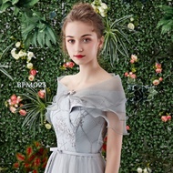 Bolero Cardigan Set Lace Wedding Party Dress Silver Bridal Bpm023