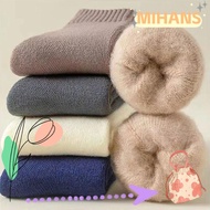 MIHAN Fuzzy Wool Socks, Thick Winter Warm Velvet Socks